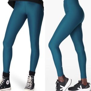 NWT!! Women’s Sweaty Betty High Shine, High Waist, Full Length Teal leggings, L
